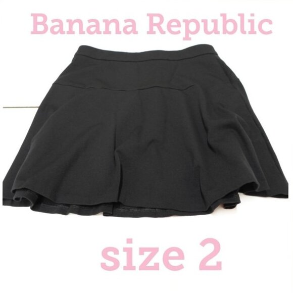 Banana Republic Dresses & Skirts - Banana Republic Skirt Size 2 Black Womens mini/above knee skirt | Fall Clothing